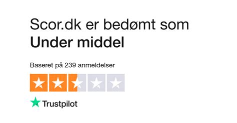 Læs kundernes anmeldelser af www.scor.dk 